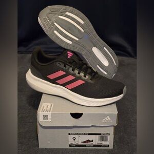 Adidas Runfalcon 3.0 Woman’s Running Shoes - Black/Pink - Size 9